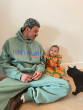 Load image into Gallery viewer, Faberyayo - Comfy Season by Yayowave - Midnight Mint Unisex Hoodie