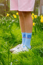 Load image into Gallery viewer, BABY BLUE LOVE 2 CHILL SOCKS
